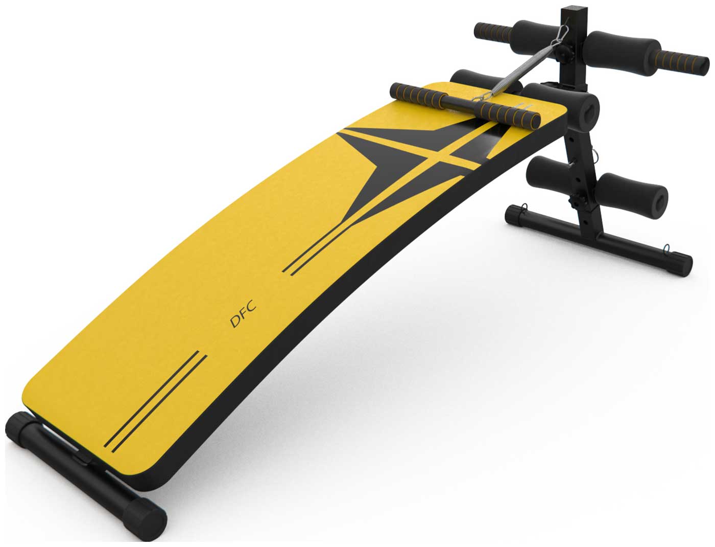 Изображение товара Скамья для пресса DFC D102Y складная регулируемая сталь винил домашний фитнес