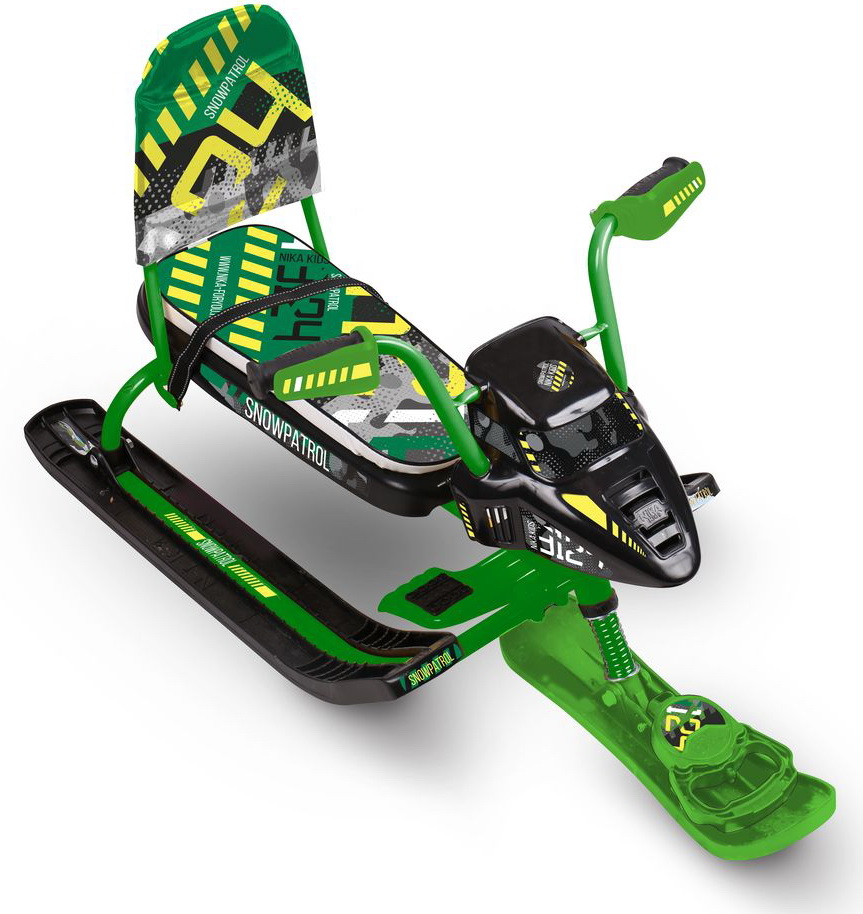 Изображение товара Снегокат Ника Snowpatrol СНД2 зеленый для детей от 4 до 12 лет