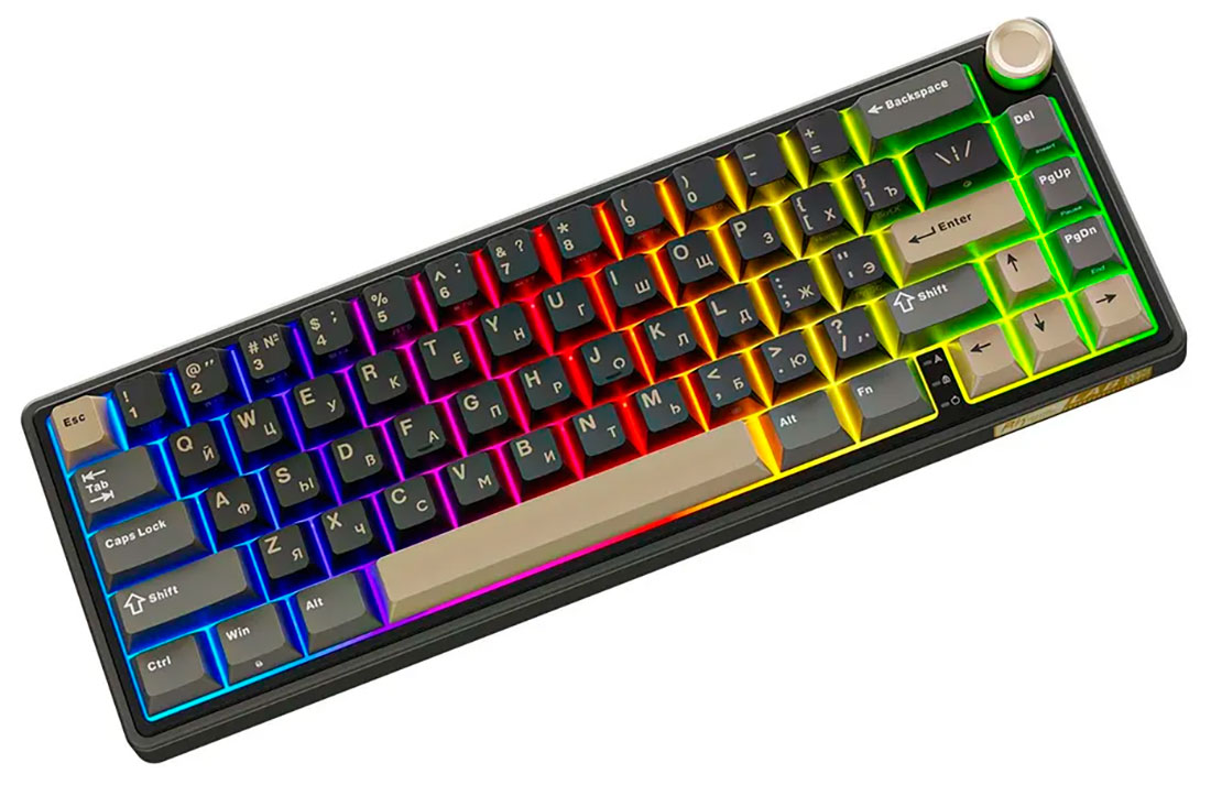 

Клавиатура механическая Royal Kludge R65 Phantom (switch RK Chartreuse) (6935280823947), Черный