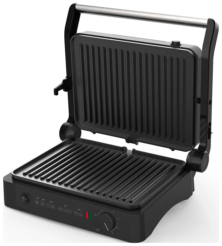 Изображение товара Электрический гриль BQ GR3001, черный-стальной