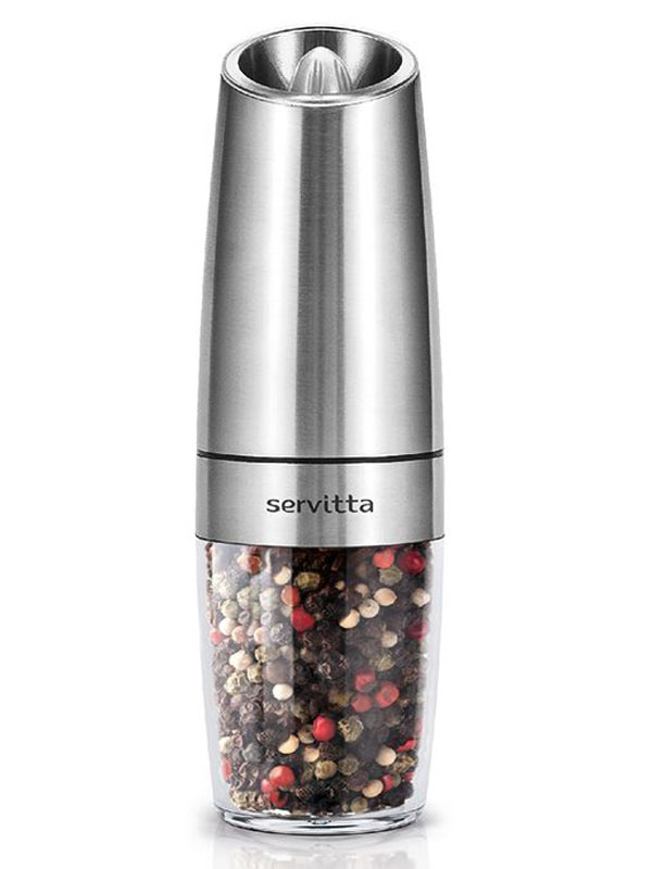 Мельница электрическая для специй с подсветкой Servitta Sr0291 серебристая Мельница электрическая для специй с подсветкой Servitta Sr0291 серебристая