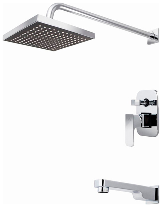 Изображение товара Смеситель для ванны с душем Kaiser Sonat, хромированный, 34322, надежный и стильный