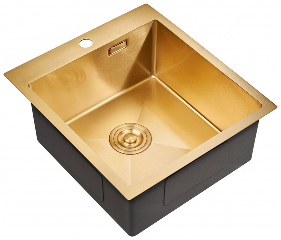 Изображение товара Кухонная мойка Milacio Denia 46 Steel (MC.77478) золото