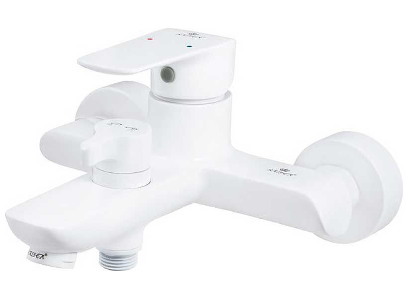 Изображение товара Смеситель для ванны с душем Kaiser Glory 69222 белый однорычажный латунь