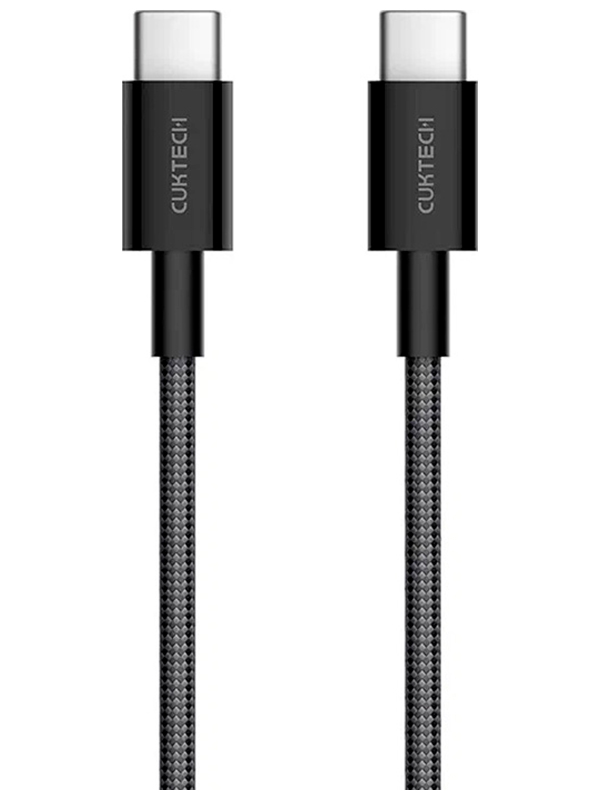 Изображение товара Кабель USB Type-C на USB Type-C Cuktech 150 см 60 Вт 3А быстрозарядка + передача данных