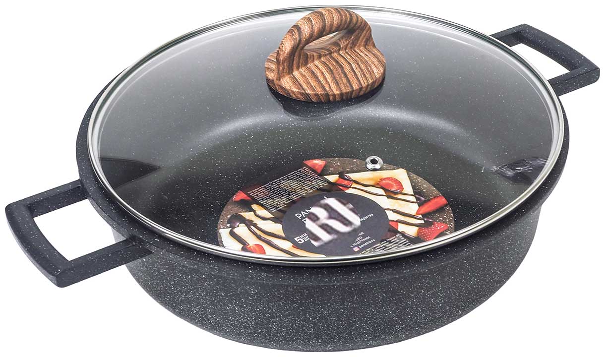 Изображение товара Сотейник/Жаровня Panairo ECO induction с крышкой, 28 см, индукция (ECO-SOT-28-AL-K.wd-I)