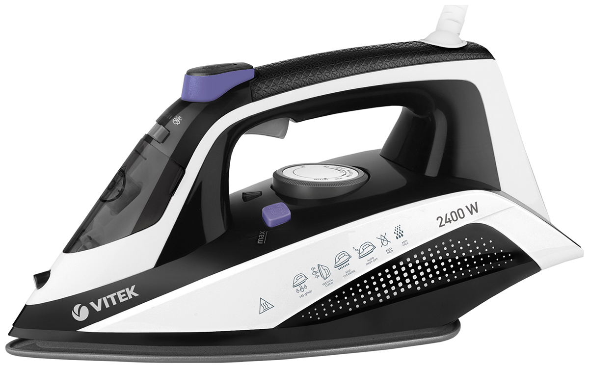 Изображение товара Утюг Vitek VT-8360 2400 Вт с паровым ударом 145 г/мин и керамической подошвой UniCera