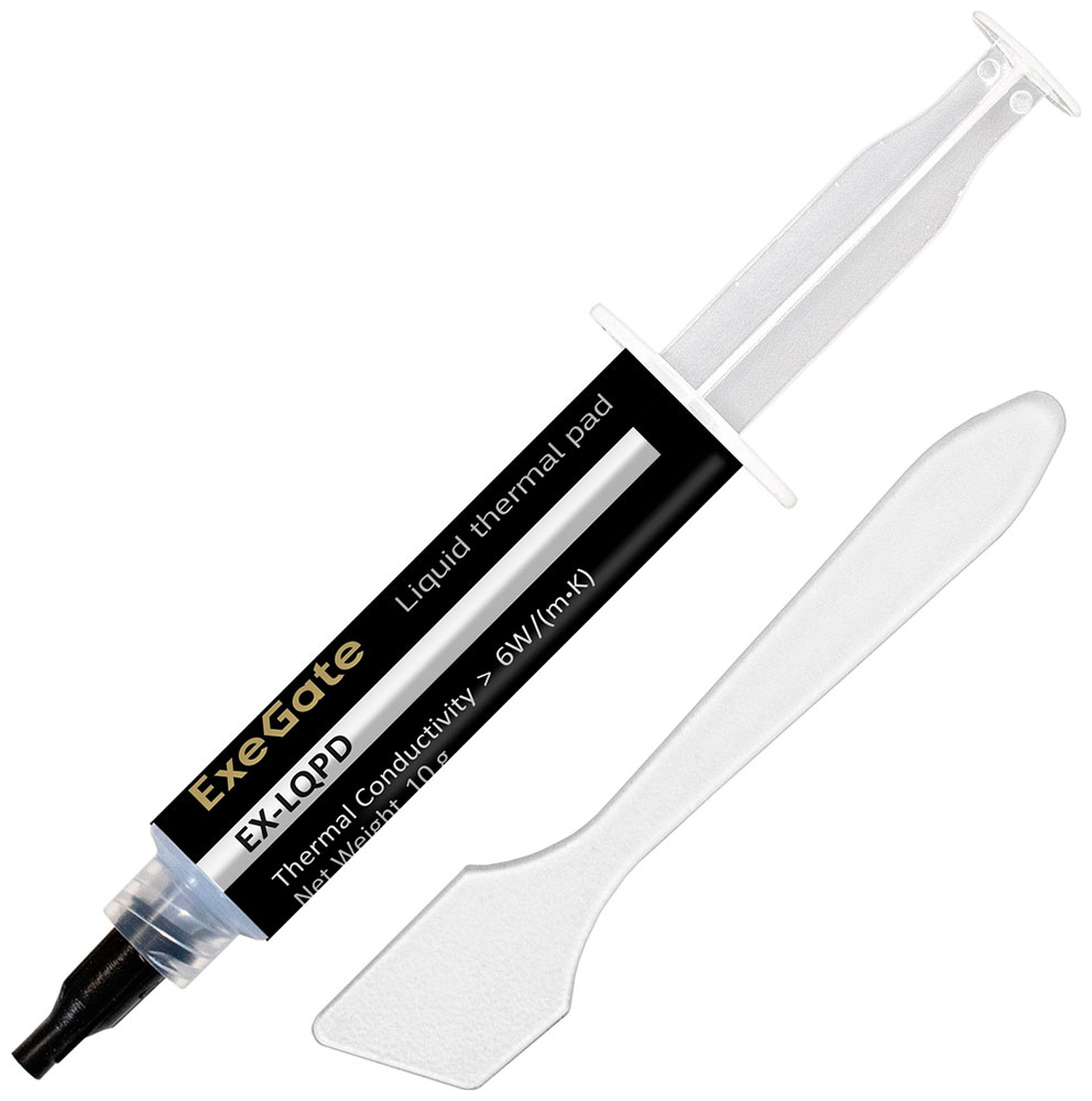 Изображение товара Жидкая термопрокладка ExeGate EX-LQPD (EX296176RUS) для эффективного охлаждения электроники