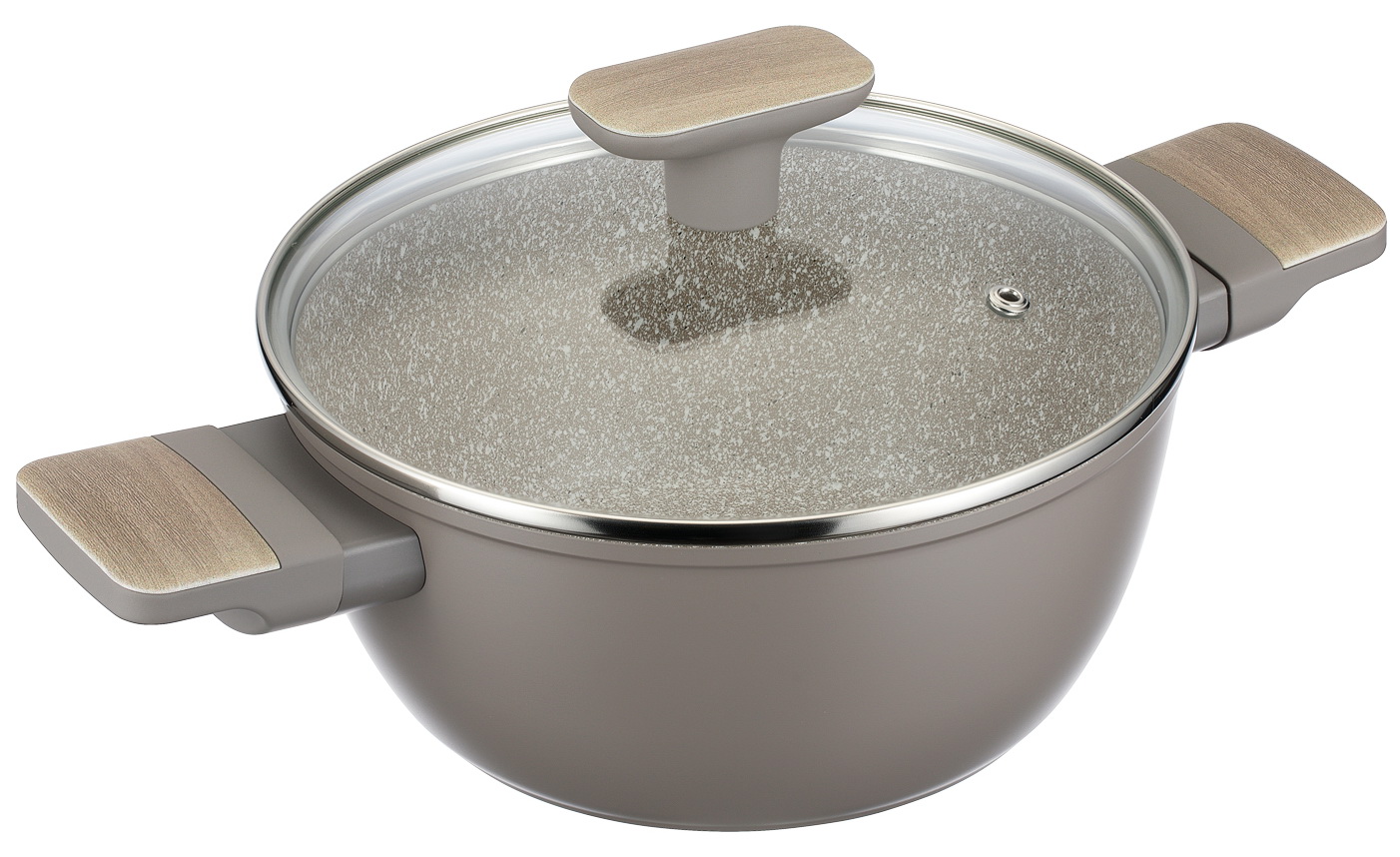 Изображение товара Кастрюля Regent inox Linea LATTE (индукция)/ серый бежевый, серый гранит (93-AL-LT-4-22)