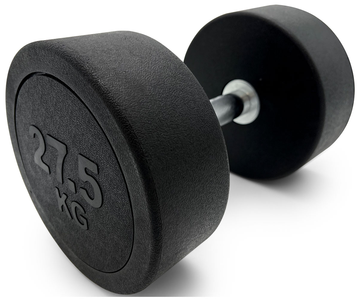 

Гантель Unix Fit, PRO, круглая, обрезиненная, 27,5 кг/ шт (DBRND27_5PBK), Черный