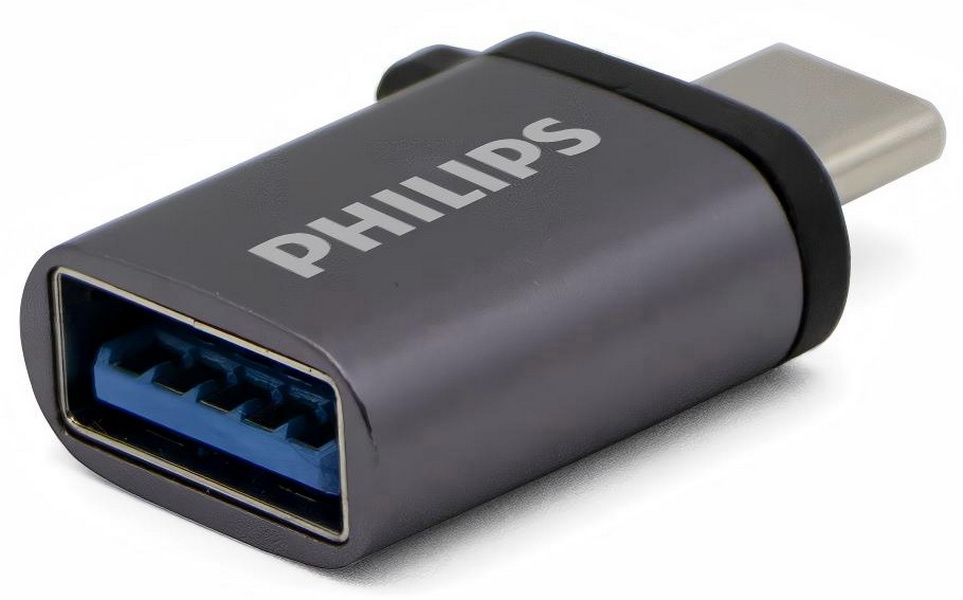 Адаптер-переxодник Philips USB-C male на USB 3.0 female (SWA3080) Адаптер-переxодник Philips USB-C male на USB 3.0 female (SWA3080)