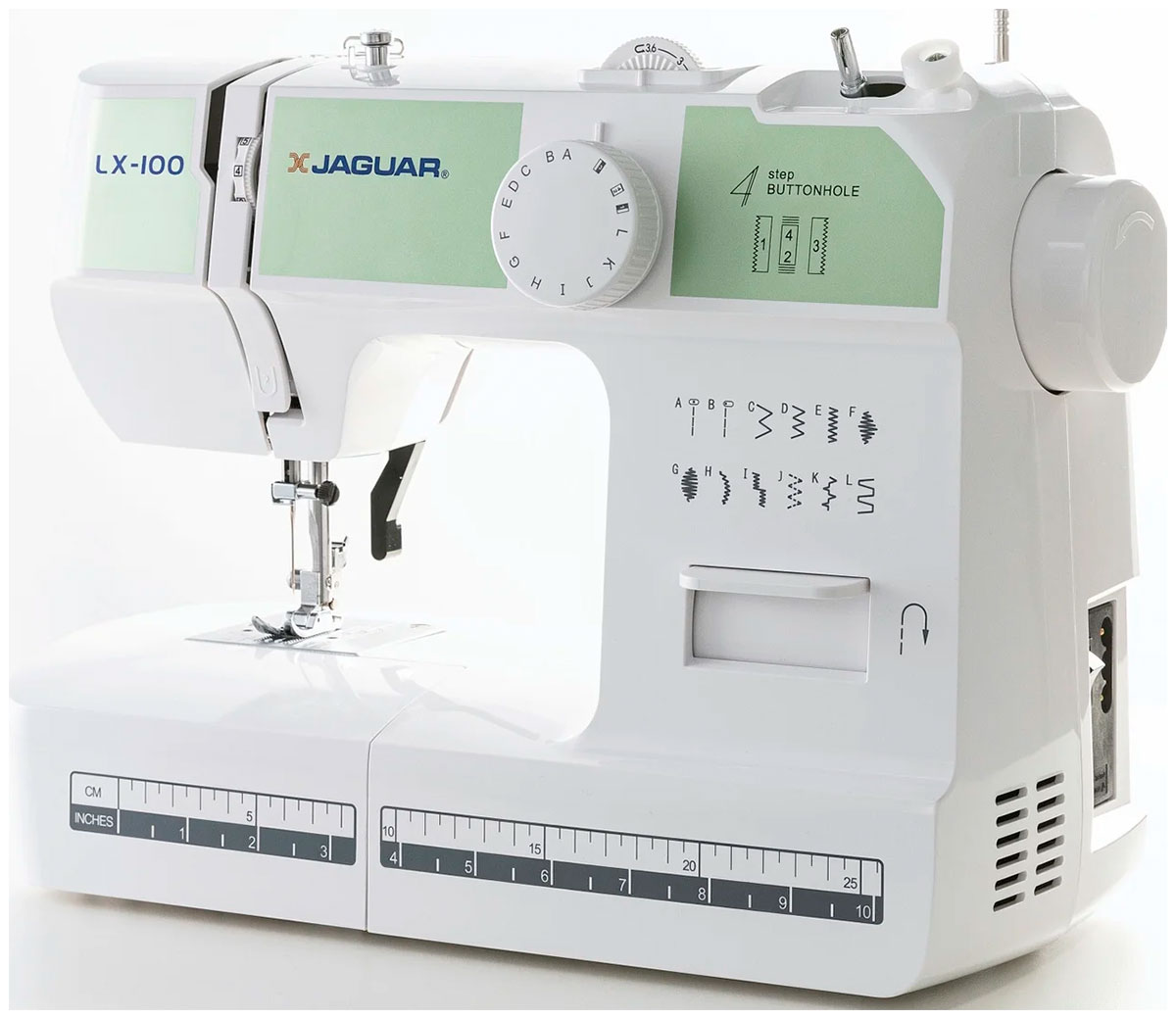 Изображение товара Швейная машина Jaguar LX-100 белая электромеханическая с 12 операциями