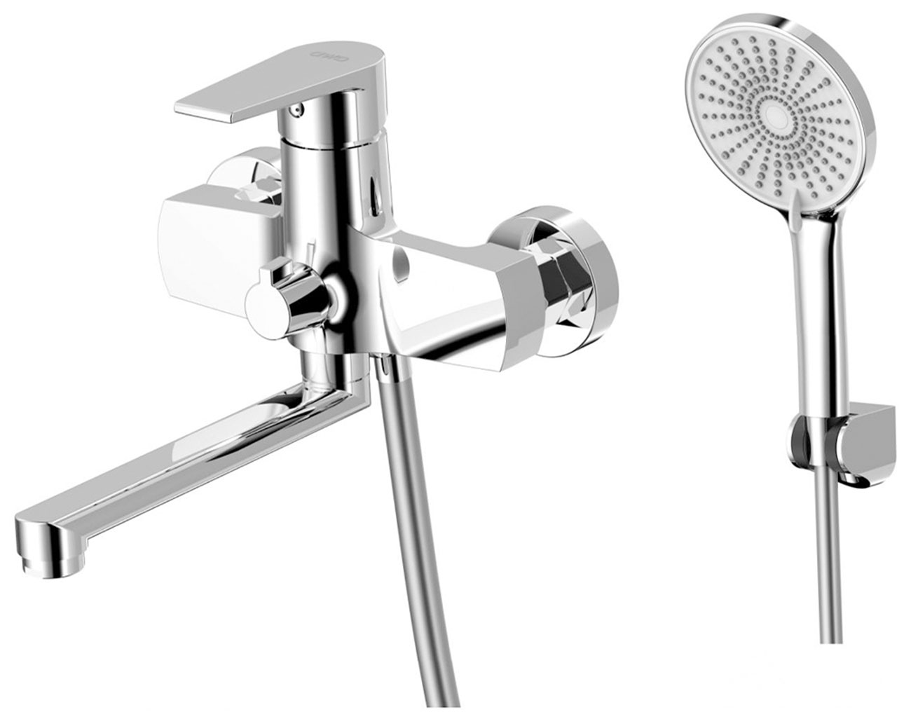 Изображение товара Смеситель для ванны и душа AWP Tulos S2617C с поворотным изливом и душевой лейкой