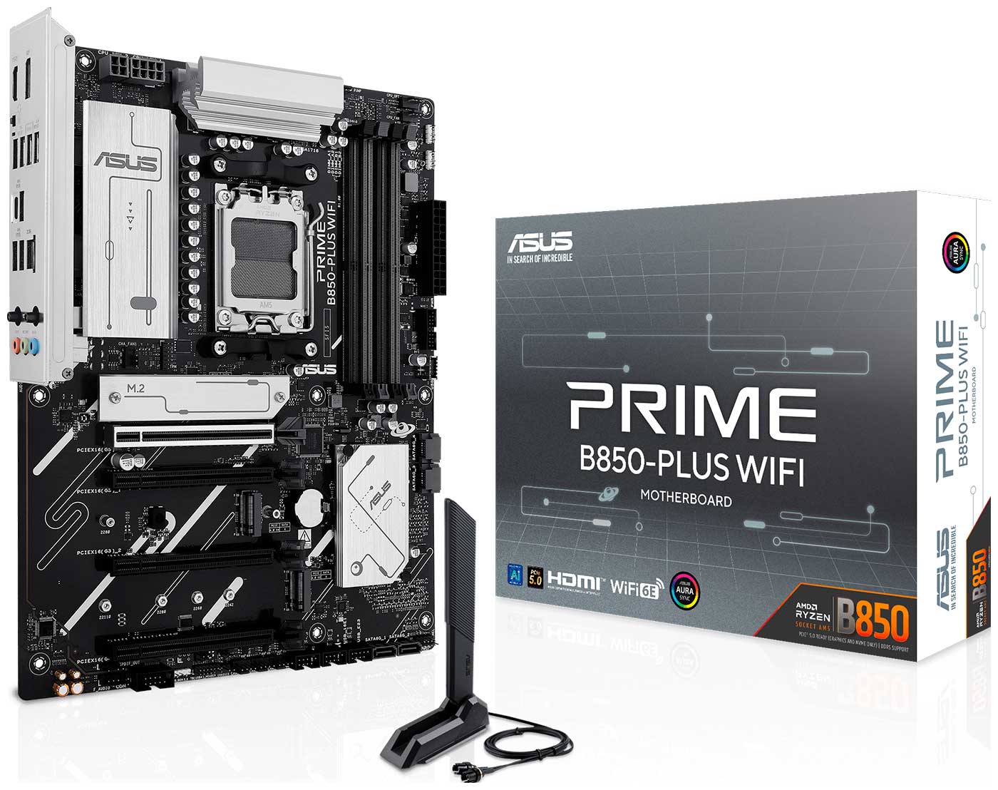 Изображение товара Материнская плата Asus PRIME B850-PLUS WIFI AM5 ATX DDR5 PCIe 5.0 Wi-Fi 6E
