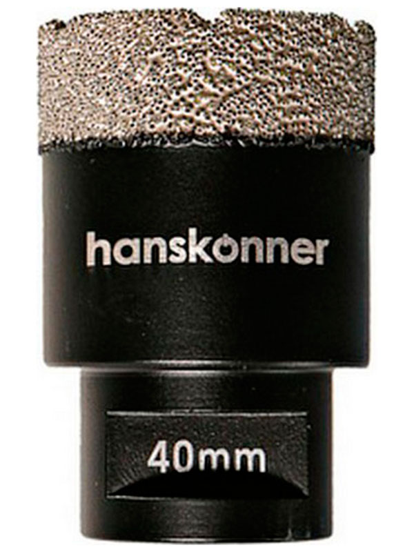 Изображение товара Коронка алмазная для УШМ Hanskonner TilePro 40 мм вакуумное спекание