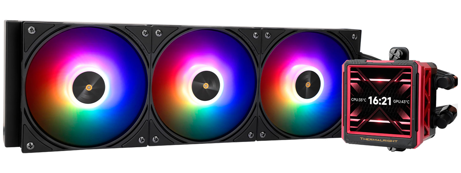 Изображение товара СЖО для процессоров Thermalright Frozen Warframe 360 Ultra Black Argb (F-WFRAME-360-UL-BL-ARGB)