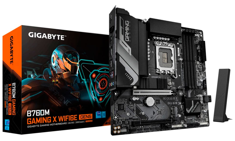 Изображение товара Материнская плата Gigabyte B760M GAMING X WIFI6E GEN5 для Intel LGA1700 microATX
