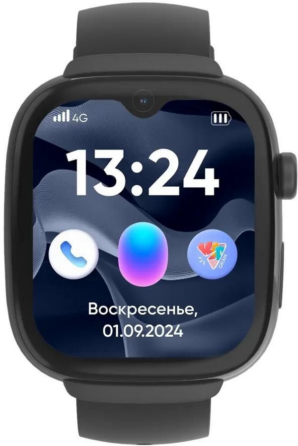 Изображение товара Детские часы с GPS поиском Elari KidGram Watch 4G - Black (KP-4G-K-BLACK)