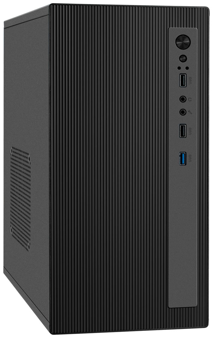 Изображение товара Компьютерный корпус ExeGate BAA-303MU мини-Тower без блока питания черный