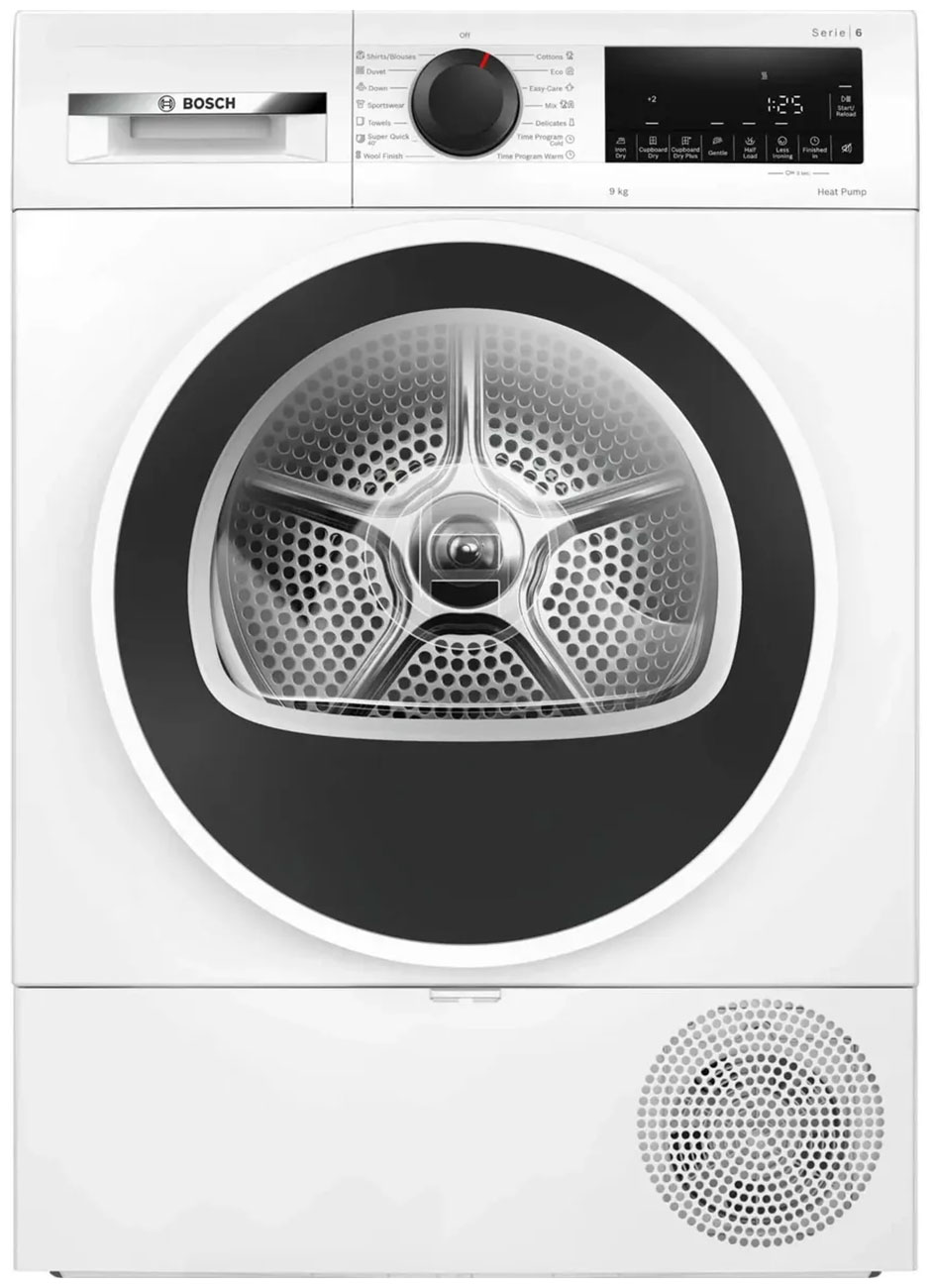 Изображение товара Сушильная машина Bosch WQG24101BY с тепловым насосом 9 кг, Wi-Fi, 14 программ