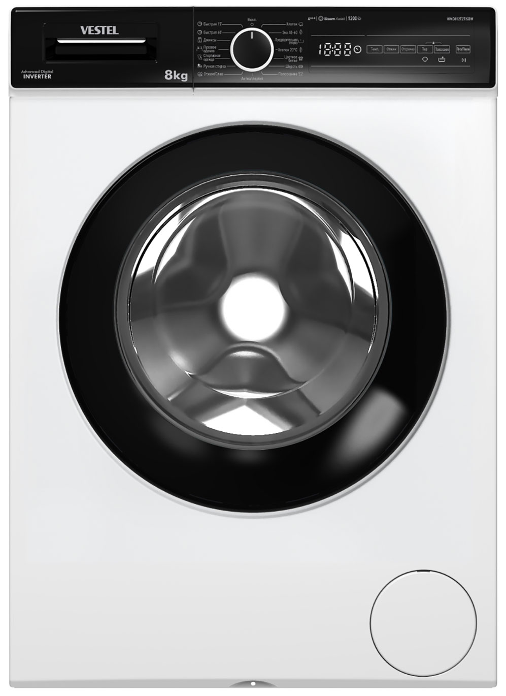 Изображение товара Стиральная машина Vestel WMD812T2TISBW, белый