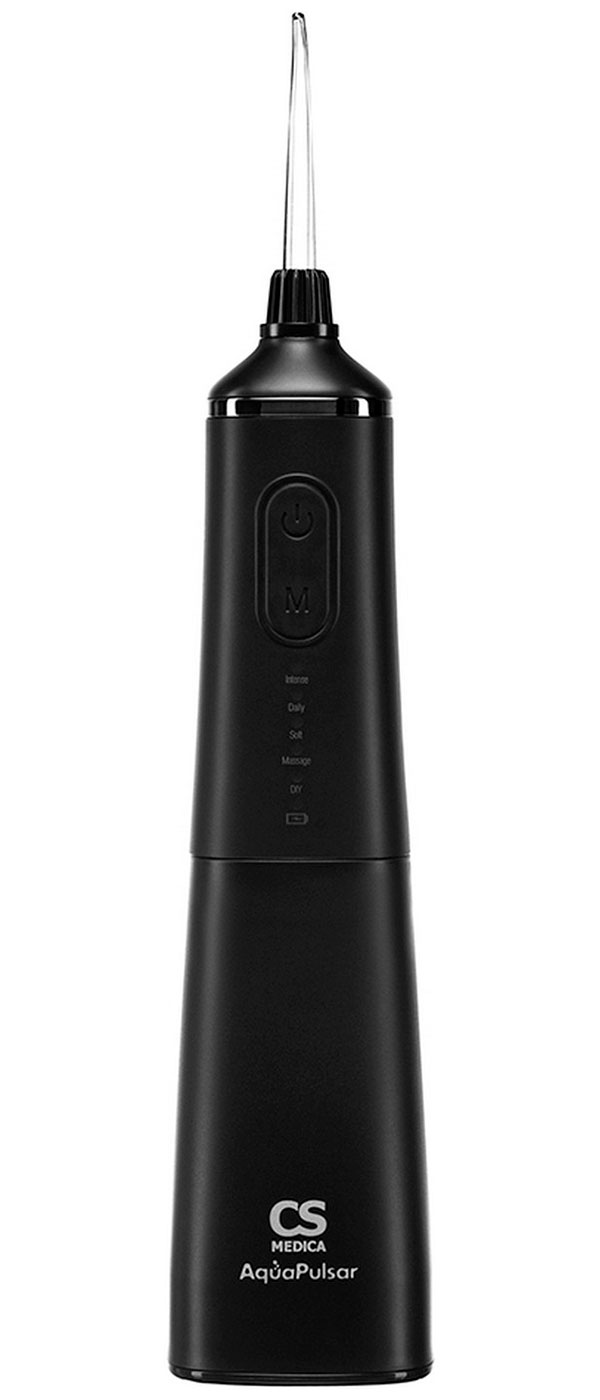 Изображение товара Портативный ирригатор CS Medica AquaPulsar CS-9 Comfort ZeroBlack, мощный и многофункциональный