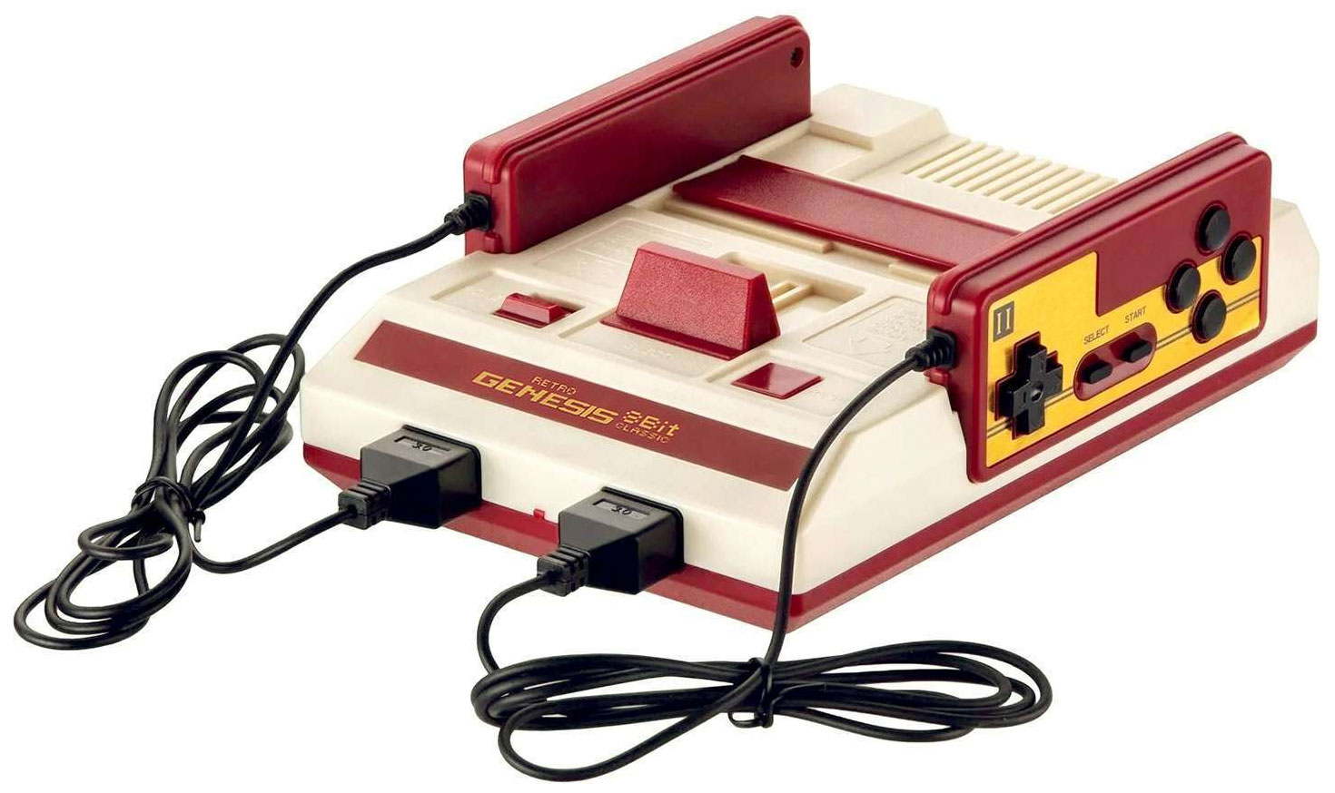 Изображение товара Игровая приставка Retro Genesis 8 Bit Classic + 450 игр, AV кабель, 2 проводных джойстика