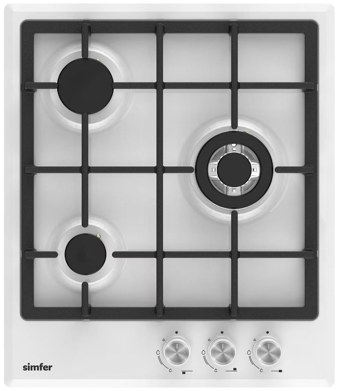 Изображение товара Газовая варочная панель Simfer H45V35W555 с мощной WOK-конфоркой Изображение товара Газовая варочная панель Simfer H45V35W555 с мощной WOK-конфоркой