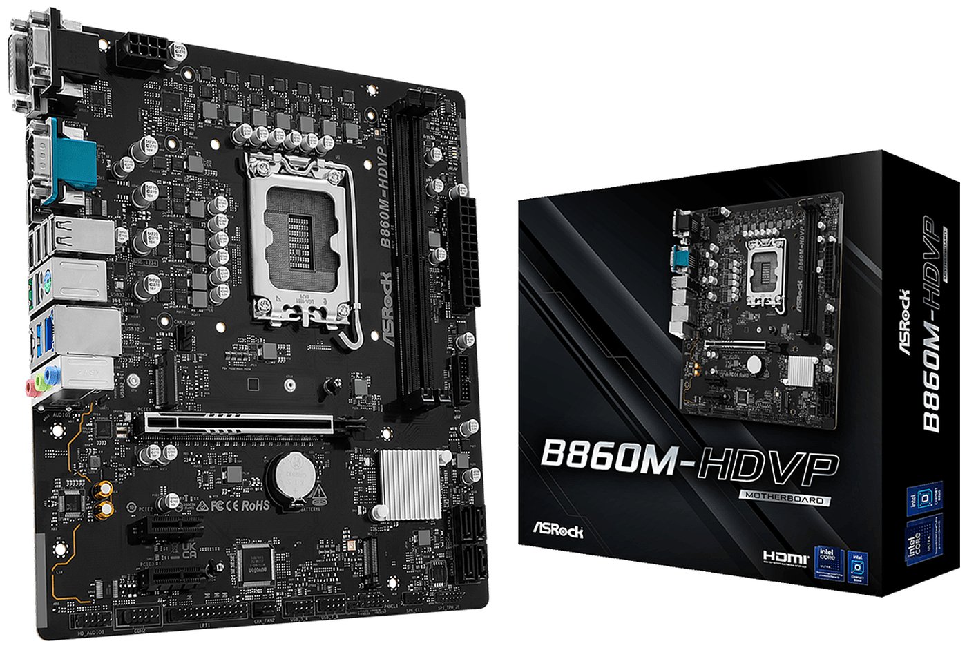 Изображение товара Материнская плата Asrock B860M-HDVP (LGA1851, mATX) Изображение товара Материнская плата Asrock B860M-HDVP (LGA1851, mATX)