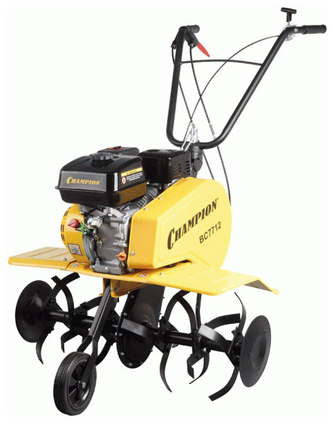 Изображение товара Мотокультиватор Champion BC 7712 бензиновый мощный с 4 фрезами
