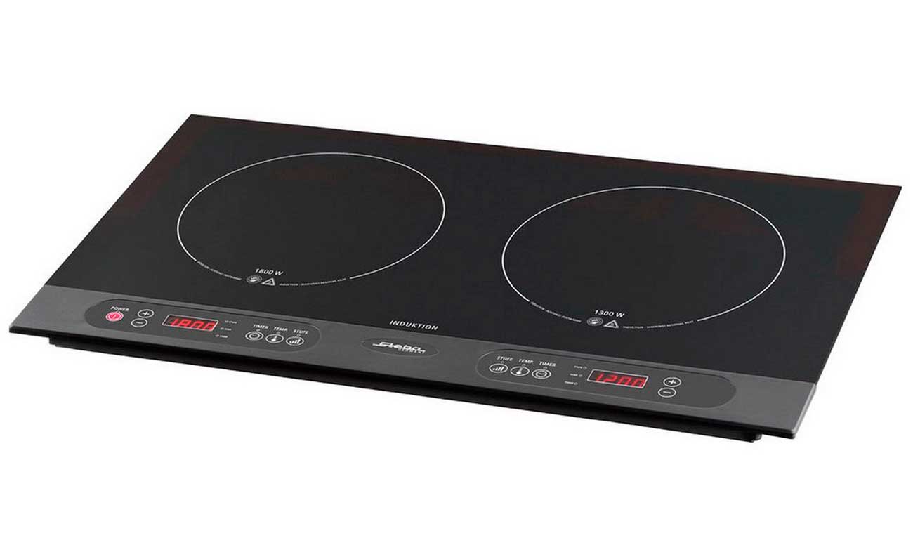 Изображение товара Настольная индукционная плита Steba IK 100 с двумя конфорками и функциями безопасности