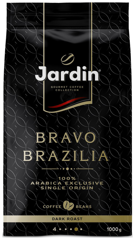 Кофе зерновой Jardin Bravo Brazilia 1кг кофе молотый jardin bravo brazilia dark roast жареный 250 г