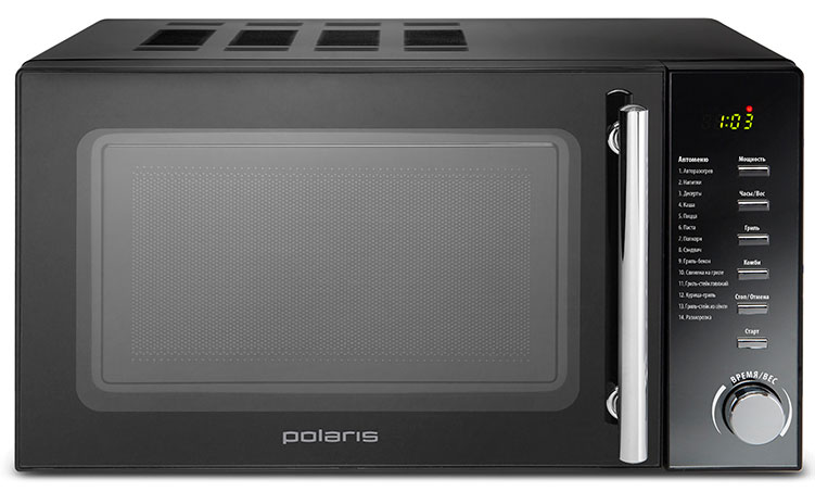 

Микроволновая печь - СВЧ Polaris PMO 2002DG RUS, чёрный, Черный