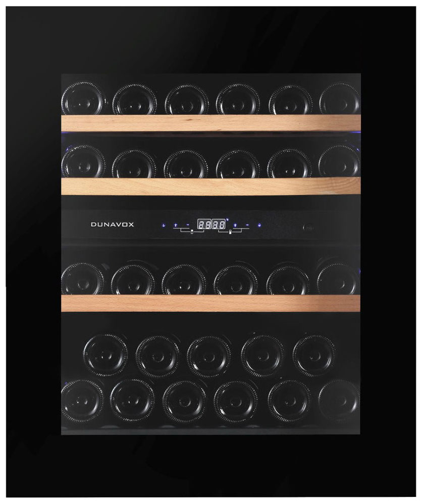 Изображение товара Встраиваемый винный шкаф Dunavox DAVG-32.80DB.TO 2 зоны 32 бутылки