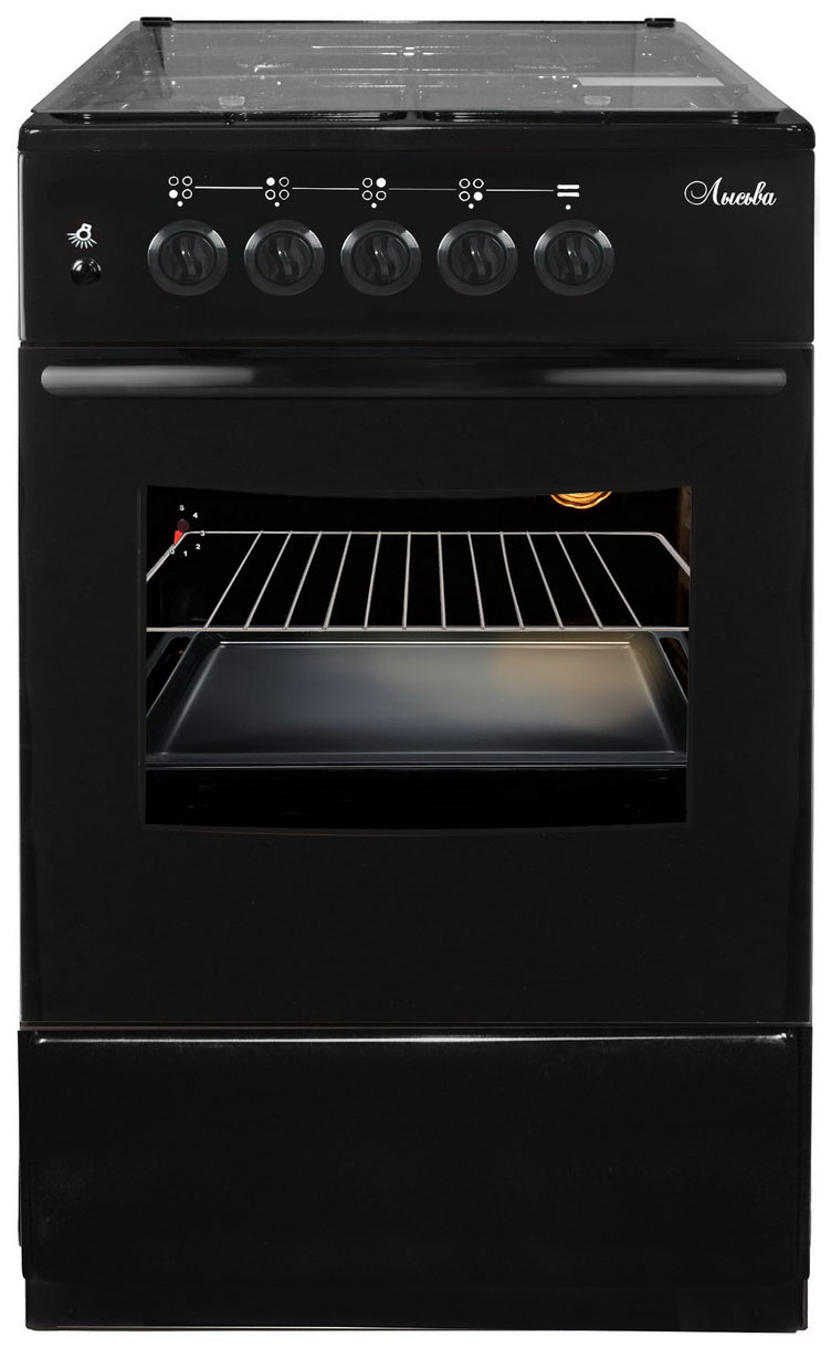 

Газовая плита Лысьва ГП 4к20 МС-2у черная, со стеклянной крышкой, Черный