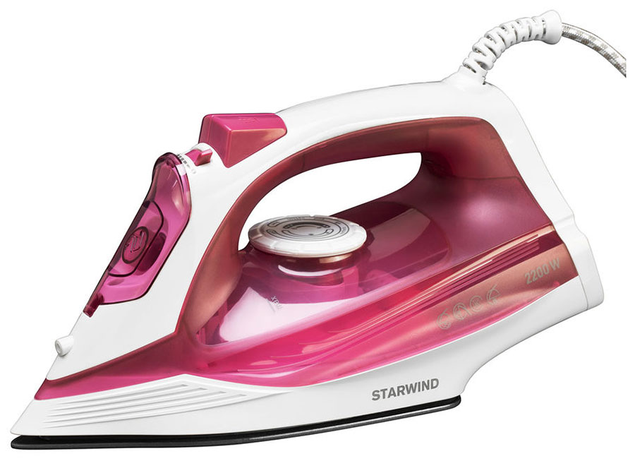Утюг Starwind SIR2285 2200Вт розовый/белый ванночка для ног starwind sfm5570 белый розовый
