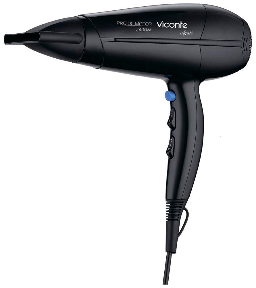 Фен Viconte VC-3750 черный фен viconte vc 3750 черный с серым