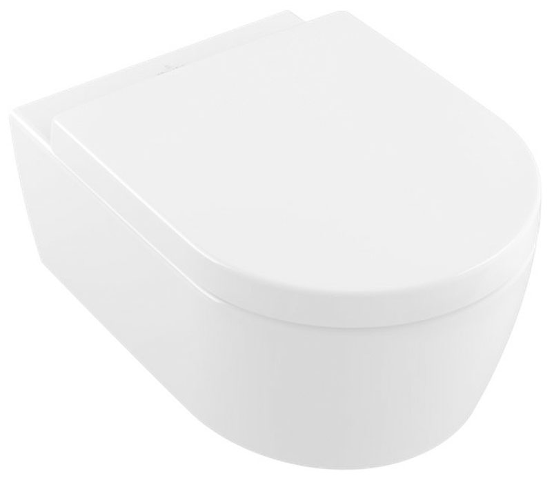 Изображение товара Подвесной унитаз Villeroy & Boch Avento с безободковым смывом и системой SoftClosing Изображение товара Подвесной унитаз Villeroy & Boch Avento с безободковым смывом и системой SoftClosing