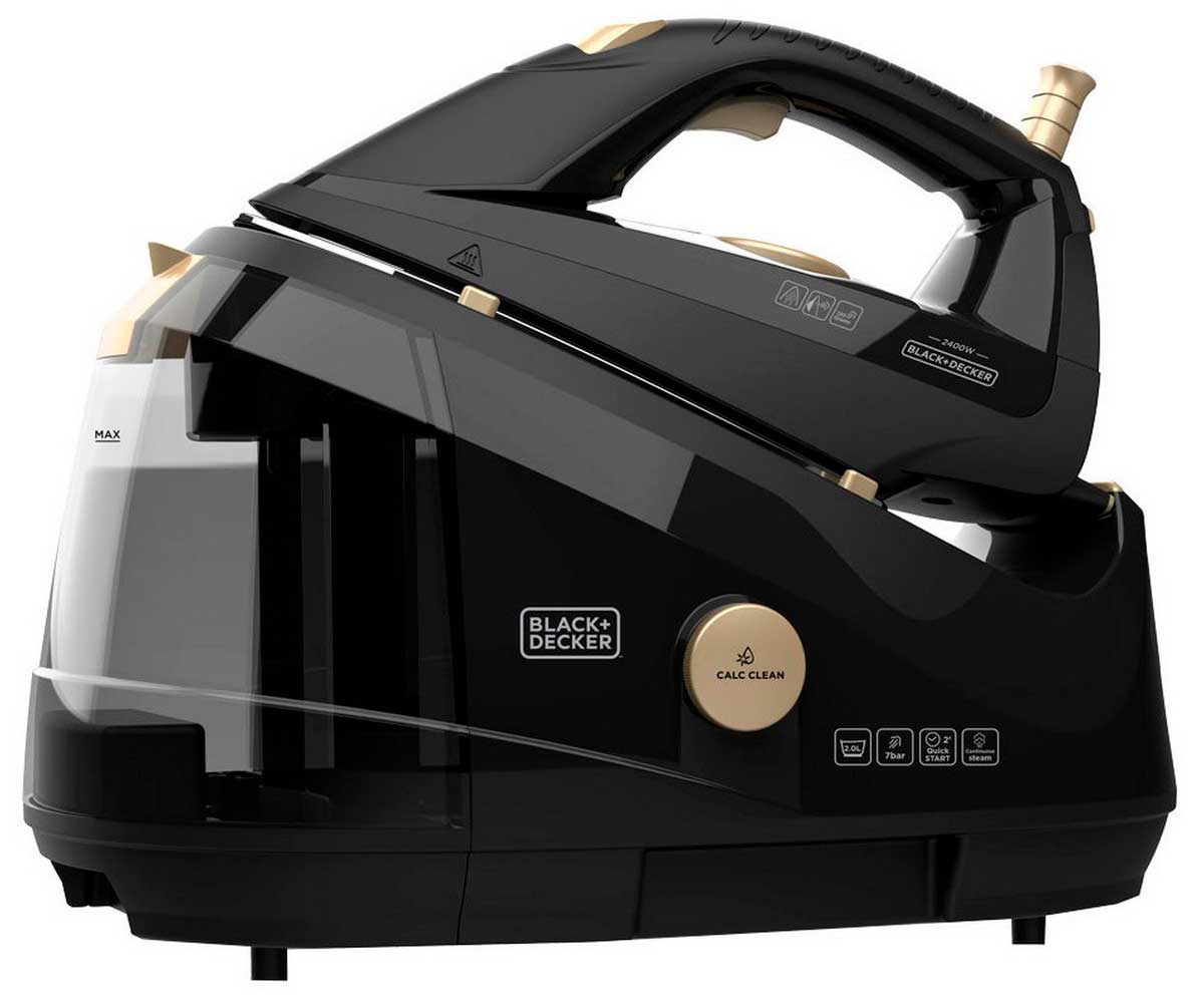 Парогенератор Black+Decker BXSS2400E, мощность 2400 Вт, черный Парогенератор Black+Decker BXSS2400E, мощность 2400 Вт, черный