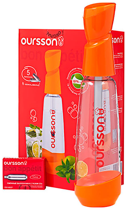 Набор для домашней газировки Oursson OS1005SK/OR (Оранжевый) цена и фото