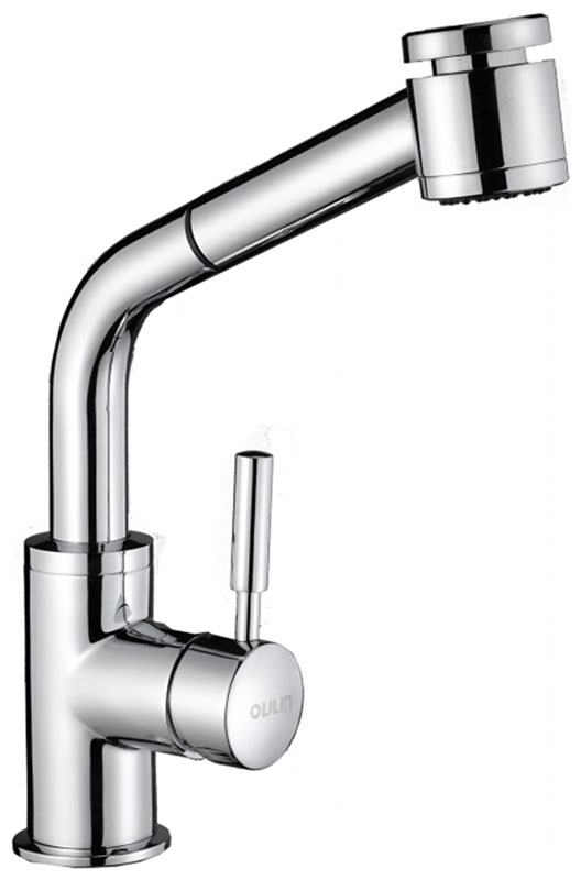Изображение товара Кухонный смеситель Oulin OL-8076 Сатин Нержавеющая сталь AISI 304