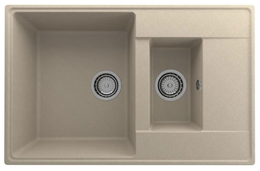 Изображение товара Кухонная мойка Ulgran Quartz Prima/десерт (Prima 780 1,5 K-03)