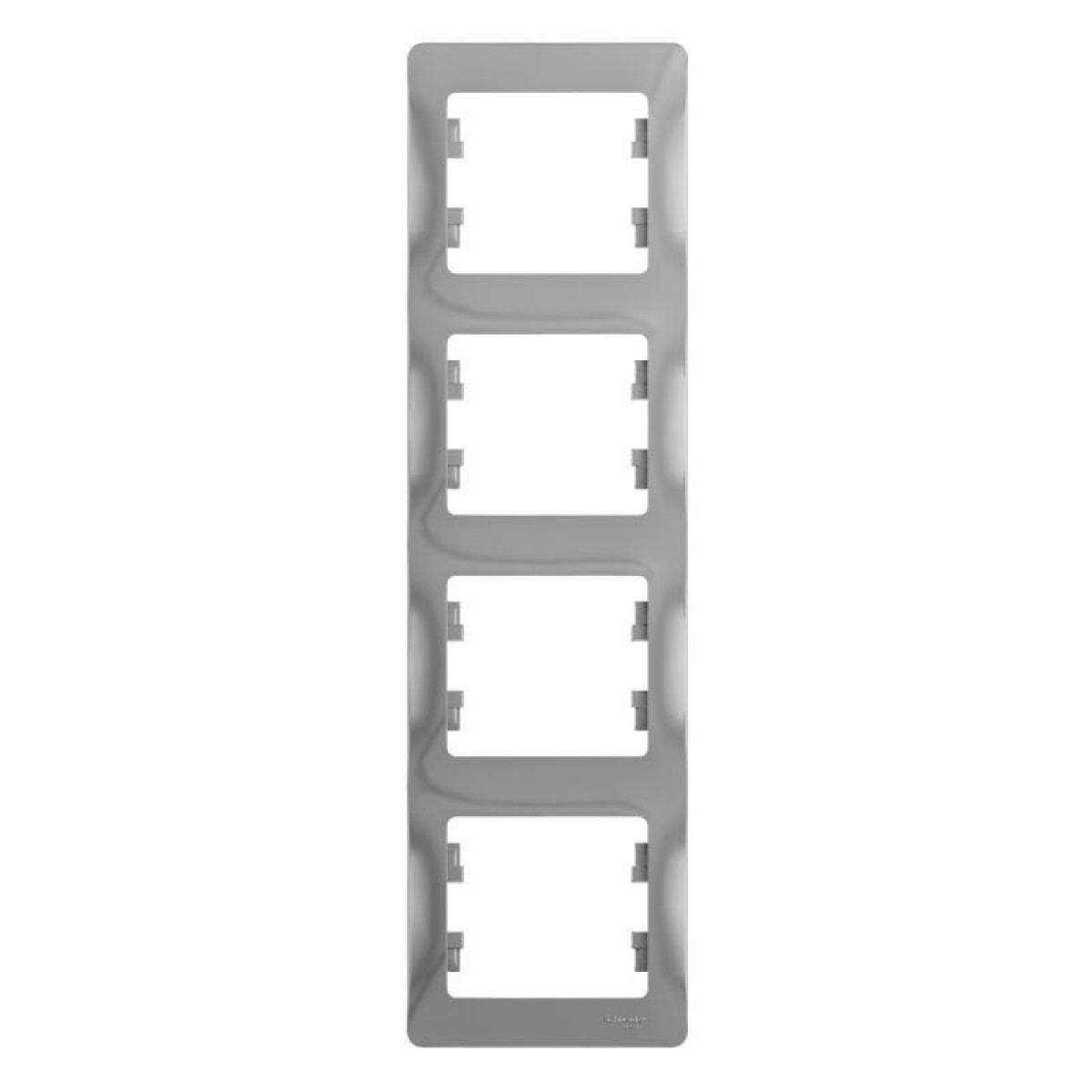 Изображение товара Рамка 4-м для электрических устройств Glossa вертикальная алюминиевая системы Electric