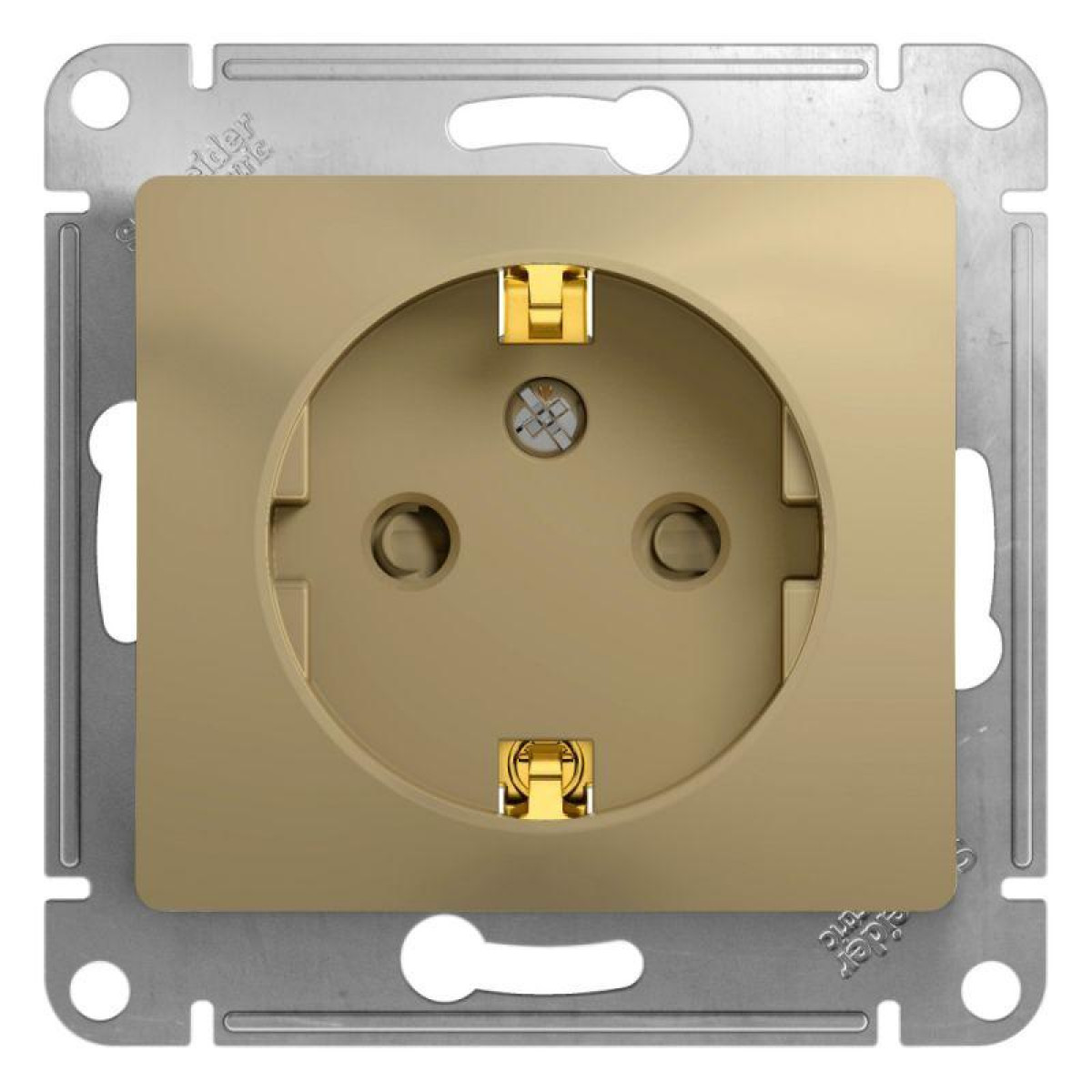 Изображение товара Розетка Systeme Electric Glossa 16А IP20 с заземлительной защитой и шторками