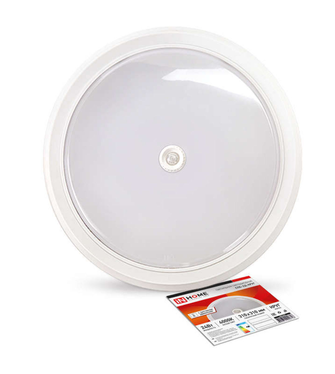 Изображение товара Светодиодный светильник In Home СПБ-2Д-КРУГ 24Вт 230В 4000К IP40 для стен