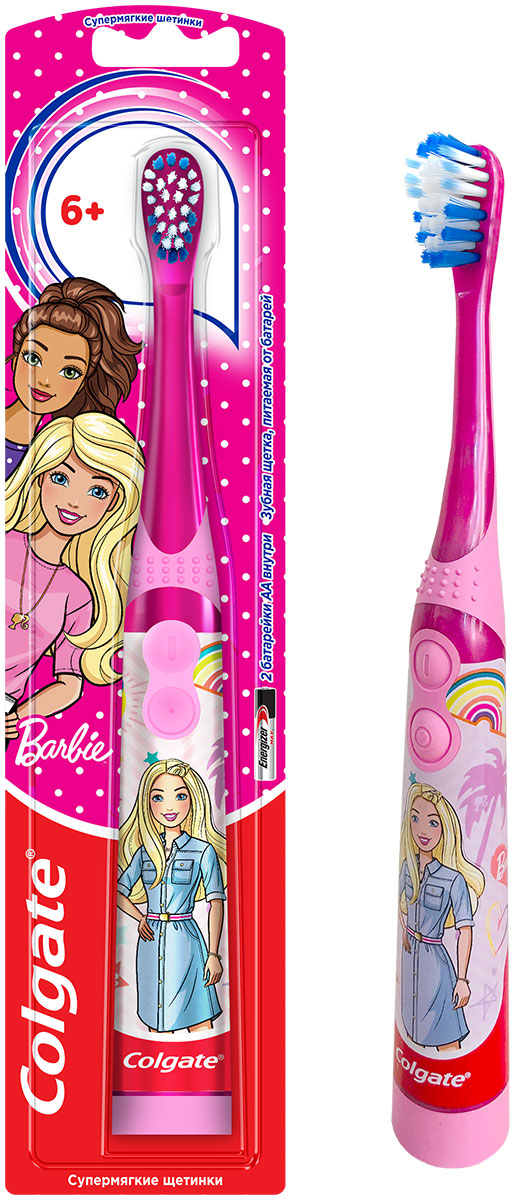 цена Зубная щетка детская Colgate SMILES BarbieBatman NEW 61011556