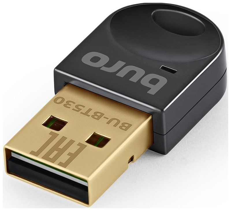 Изображение товара Адаптер Buro USB, (BU-BT530), BT5.3+EDR class 1.5, 20 м, черный
