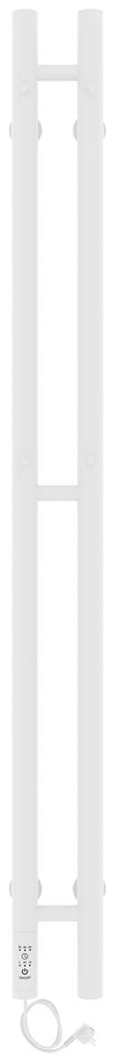 

Полотенцесушитель электрический Laris Прайм ЧК 80х1200 Дуэт (круг), белый муар, левое подключение (73207630)