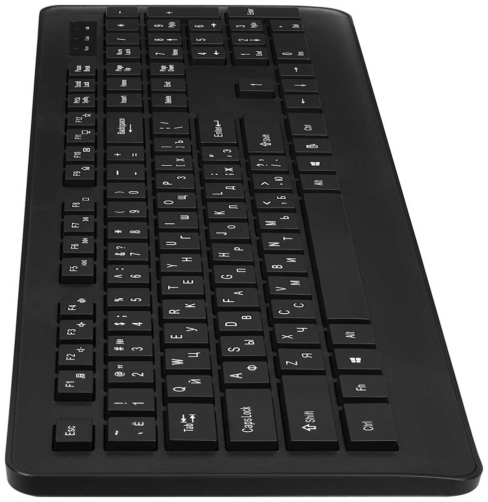 Беспроводной набор клавиатура+мышь TFN Slim ME111, черный клавиатура ovy sp us испанская и английская для ноутбука samsung np400b np400b4b np400b4c np600b4b np200b4b сменные клавиатуры для пк