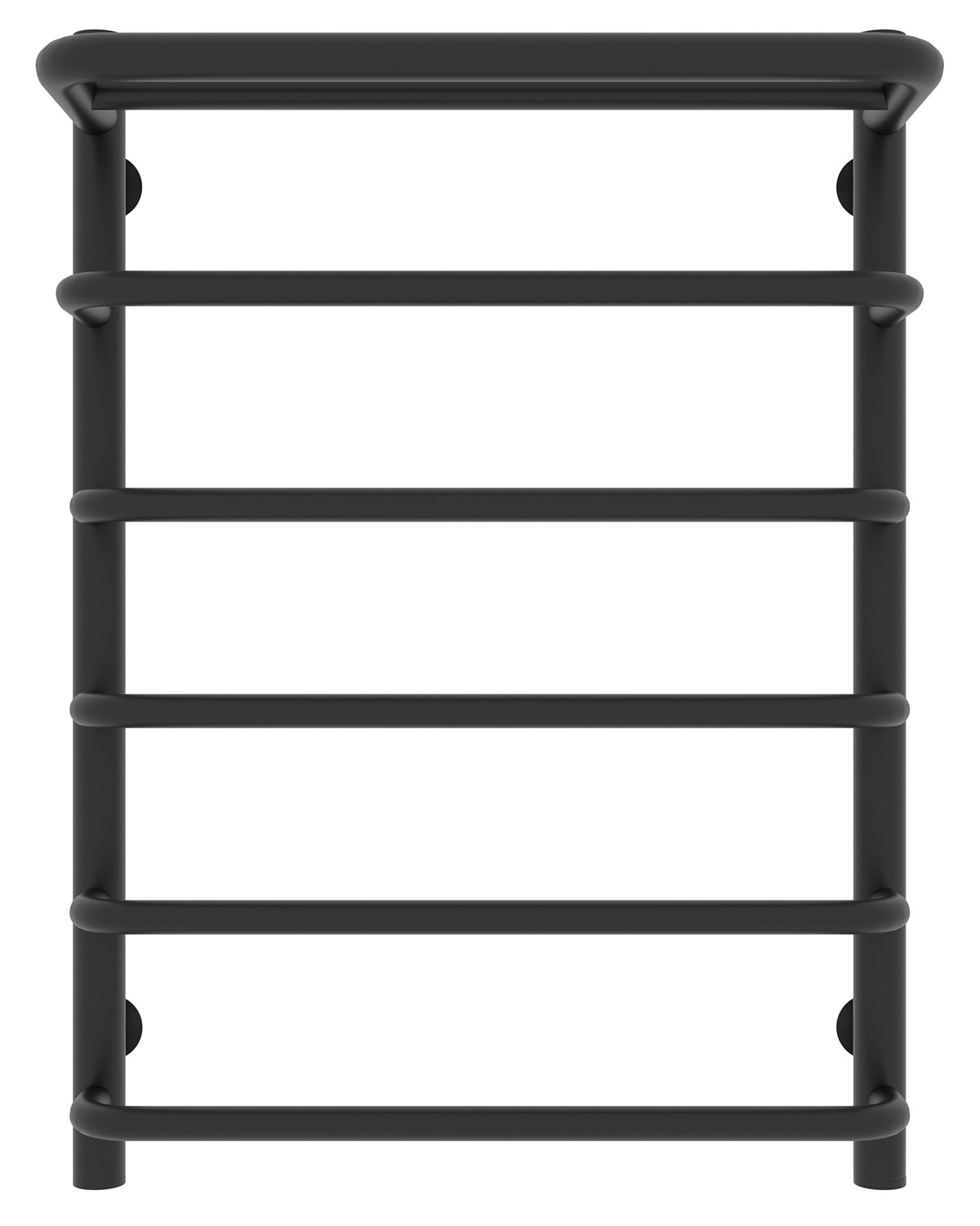 Изображение товара Полотенцесушитель водяной Laris Стандарт П6, 500х700, с полкой, черный матовый (73208012ЧМ)